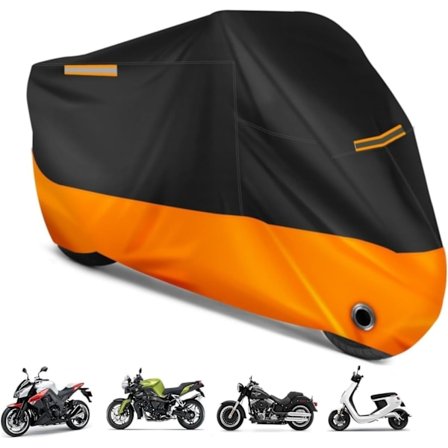 Vedenpitävä Moottoripyörän Peite, 190T Oxford-Kangas Moottoripyörän Peite, Laadukas Vedenpitävä Auringonsuojaus, Moottoripyörä