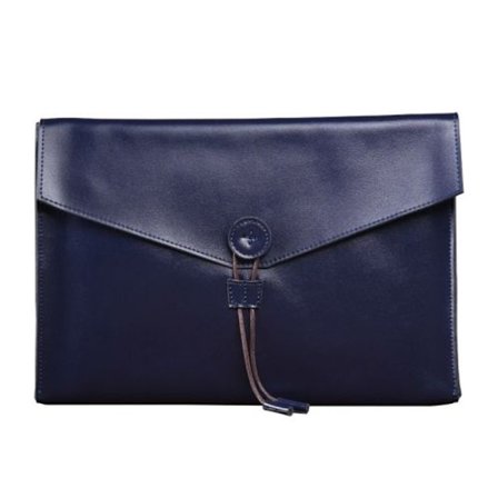 S121 Holdbar lædermappe til forretninger, blå