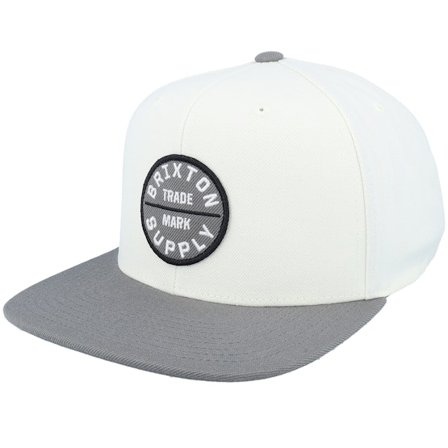 Brixton - Weiss Snapback Cap - Oath III Off White/Charcoal Snapback @ Hatstore
