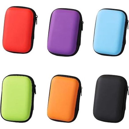 Liten oppbevaringsboks 6 stk spillekortetuier Hodetelefonveske Kortboks EVA oppbevaringsboks Kortspillveske Oppbevaringsboks 11,5 X 7,5 X 3,5 Cm 