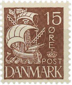Danmark - Prøvemærke karavel AFA C - Postfrisk