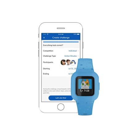 Garmin vivofit jr. 3 aktivitetspårare med band - blå stjärnor