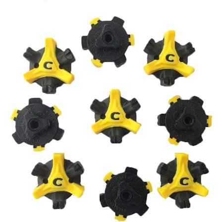 Vaihtoehtoiset golfkenkien piikit, metalliset kierteet, Stinger, pienet metalliset kierteet (musta