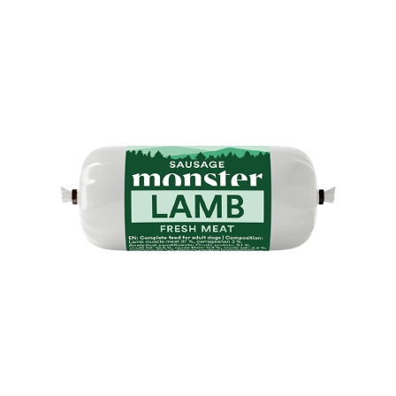 Monster Pet Food - Dog Sausage Lamb 400 g - Hund - Hundefôr & hundemat - Våtfôr & våtmat - ZOO.no