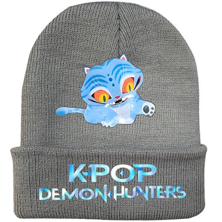 Kpop Demon Hunter Trykt Beanie - Varm Strikket Vinterlue for Voksne[JUN]