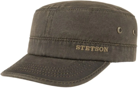 Stetson Army Cap CO/PES Brown