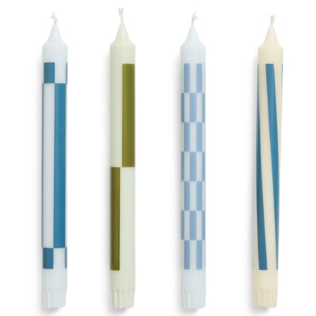 Hay Pattern lys, light green/blue, 4 stk.' - 'Light green, blue