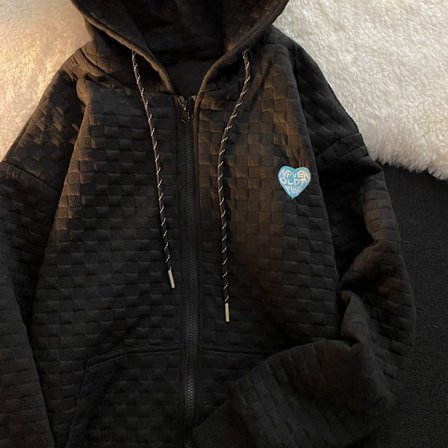 ode Retro Dam Hoodie Streetwear Waffle Sweatshirt Dam Z