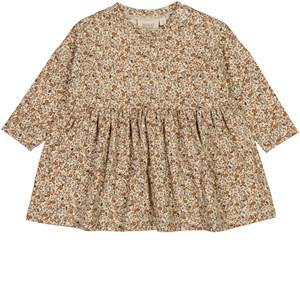 Wheat Porcelain Flowers Jersey Emmy Dress 12 Months - Dresses - 12 months - Beige - Mädchen