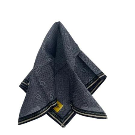 Fendi Vintage, Pre-owned Fabric Scarf Blauw, Dames, Maat:ONE Size