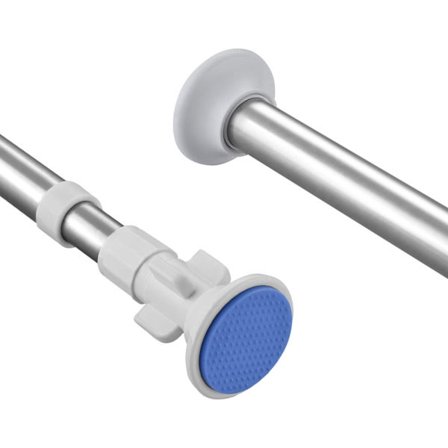 Teleskopisk Udtrækkelig Gardinstang i Rustfrit Stål, Justerbar Stang til Vindue, Brusebad, Soveværelse og Døråbning (90-160cm){AZC}