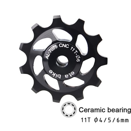 Road Bike Bakväxel Pulley Bike för Jockey Wheel Pulley Keramisk Guide Roll