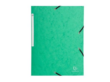 Exacompta Gummibandsmapp 3-klaff Nature Future , gummiband, A4, 240 x 320mm, presspan, grön - Lyreco - Kontorsmaterial - Mappar och plastfickor - 