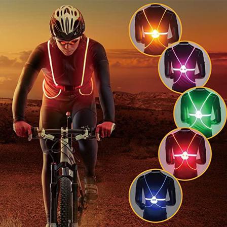 Grön L Reflexväst Led Se Till Att Du Syns I Mörkret Grön One Size