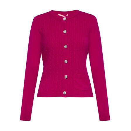 Custommade Appelina Cable’ cardigan Pink, Dame Cardigans