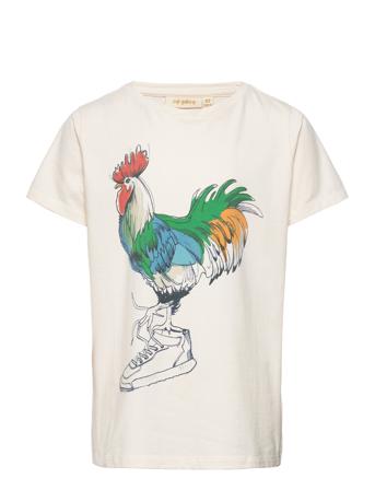 Sgji Rooster Ss Tee T-shirts Short-sleeved Hvit Soft Gallery*Betinget Tilbud