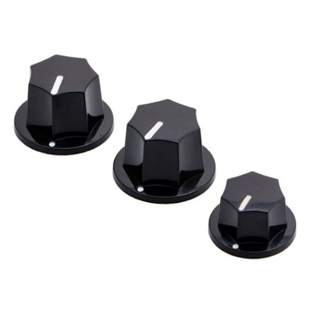 1 set 3 plastknoppar Förförstärkarkontroll för jazzbas för JB Effect Black 2 Big 1 S