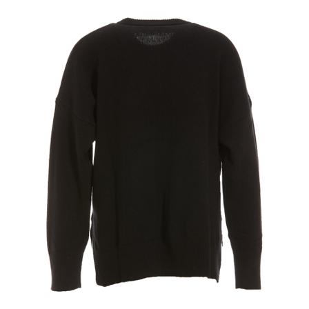 Roberto Collina Crew Neck Sweater Sort, Dame