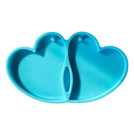 Hjerteformet form Silikone Materiale Lerforme Gaver til Håndlavningselskere