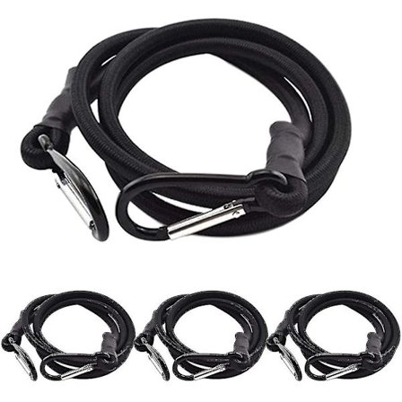 Gummiband, Gummiband med krokar, 10 stycken svarta gummiband, Gummiband med krok för bagagehållare