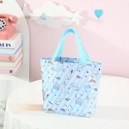Uusi Sarjakuva Sanrio Hello Kitty Lounaskassi Muoti Canvas Käsilaukku Järjestäjälaukku Söpö Kuromi Kangaskassi Ulkosäilytys Picnic Pussi