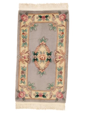 Annodato A Mano Cinesi 90 Line Tappeto 68X122 Di Lana Marrone/Arancione Piccolo