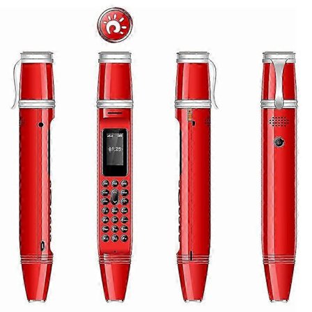 Type B BM111 0,96-tommer Pen Form Mini Mobiltelefon Dual SIM Dual Standby Mobiltelefon