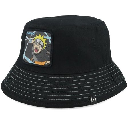 Capslab - Svart bucket Hatt - Naruto Hat Black Bucket @ Hatstore