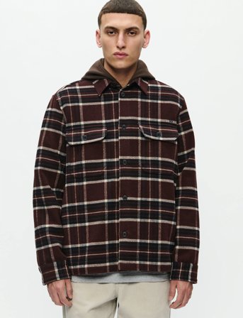 WOOD WOOD Wwclay Overshirt 25213 - Brown - XXL