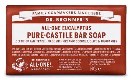 Dr. Bronner's Bar Soap Eucalyptus, Skincare, Kropspleje, Bodyshampoo