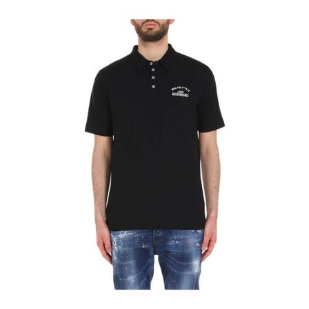 John Richmond Pole with logo Sort, Herre Polo