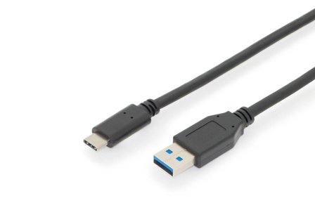 Digitus ASSMANN - USB type C-kabel - 24 pin USB-C til USB-type A - 1 m