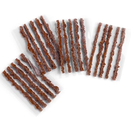 BIKE TOOL Slanglöst däckreparationssats för cykeldäck, 20-pack repluggar - 2 alternativ - svarta eller baconpluggar för cyklar