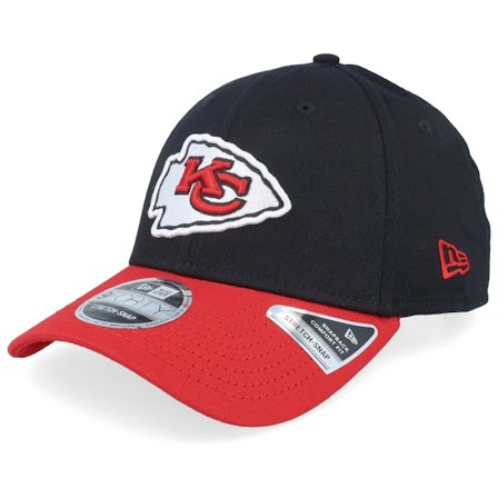 New Era - NFL Schwarz Adjustable Cap - Kansas City Chiefs NFL 9FORTY Black/Red Adjustable @ Hatstore