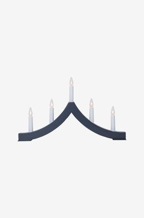 Star Trading - Lysestage Pagod 27 cm - Grå - Adventslysestager - Fra Homeroom