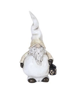 Juldekoration Tomten Dante med lykta Vit - Jul - Nääsgränsgården