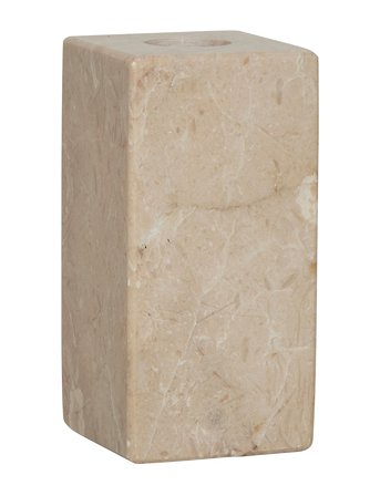 OYOY Living Design Savi Square Marble Candleholder - High - Beige - H10CM