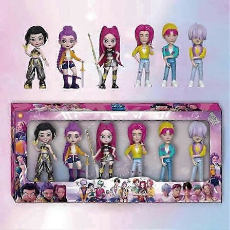 6 stk. K-POP Demon Hunter Dukker Actionfigur Saja Boys Leke Rumi Mira Zoey Figur Dukke ufeffBursdagsgave til Barn Fans