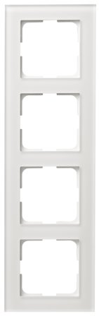 Elko Plus Option Kombinationsram kritvit 4-fack, Strömbrytare & vägguttag