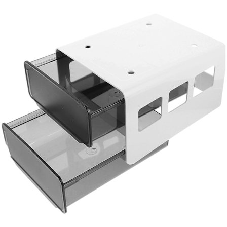 Muovinen pöydän alla oleva laatikko, piilotettu laatikko pöydän alle, pöydän alusjärjestäjä