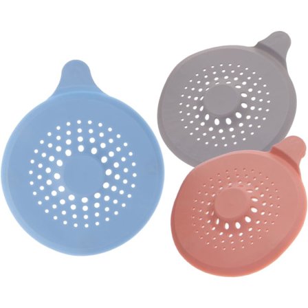 3 st Anti-Clogging Filter Duschmatta Badkar Hår Avlopp Hår Catc