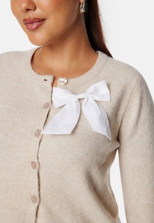 SELECTED FEMME - Slfline Bowclip - Bright White - Accessoarer - - Bubbleroom
