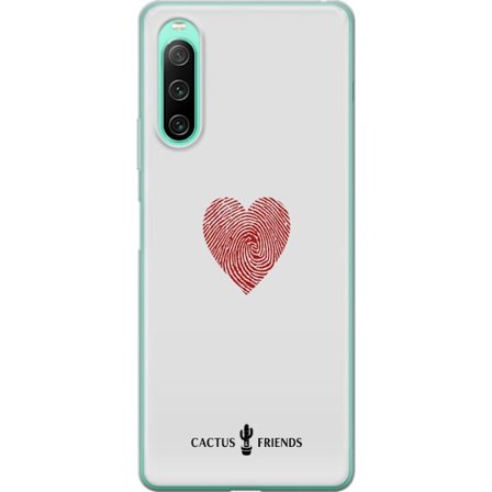 Yhteensopiva Puhelinkuori Sony Sony Xperia 10 IV Cactus and Friends - Fingerprint Love
