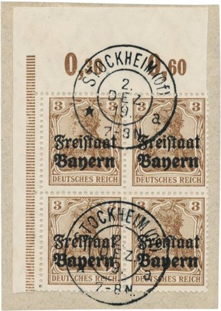 Tyskland stater 1919 - MICHEL 137 POR - Stemplet