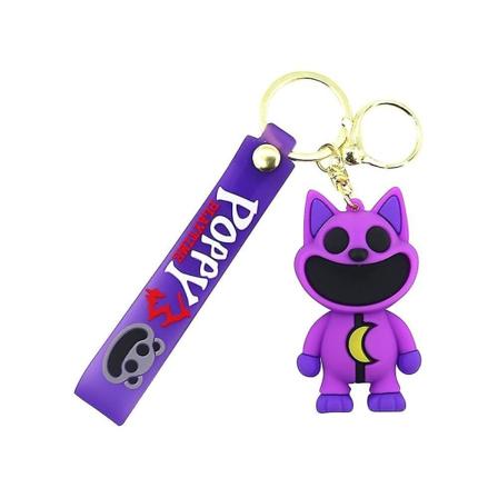 Smiling Critters CatNap DogDay -hahmot PVC-pusseissa Ripustuskorut Avaimenperät Avaimenrenkaat Syntymäpäivä Joululahjat Purple