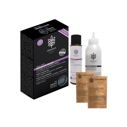 Organics Cosmetics Kit Tinta Per Capelli Organics Color 1/1 Nero