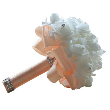 Brudebuket med blomster CHAMPAGNE