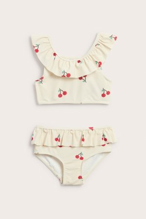 Kappahl | Bikini med körsbär Ljusbeige 98/104 | Barn