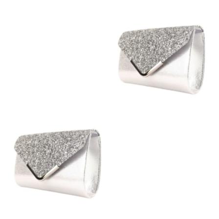 1/2 mångsidig och stilren väska för alla fashionista silver 2Set