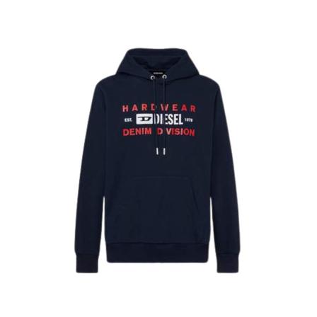 Diesel, Hoodies Czarny, Mężczyzna, Rozmiar: M